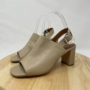 Donald Pliner Piri Open Toe Slingback Mules Heels Size 6.5 New